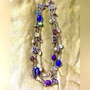 Lia Sophia 3 strand necklace #12-22